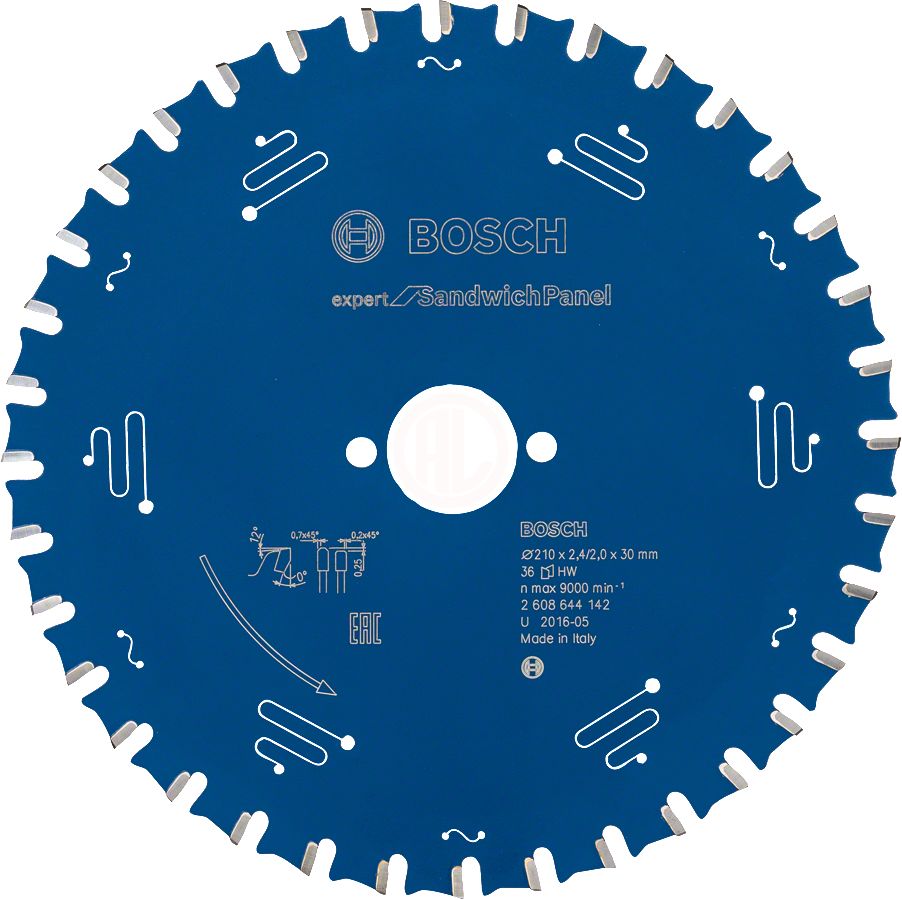 Bosch Daire Testere Bıçağı Expert For SandwichPanel 210x30 mm 36 Diş - 2608644142