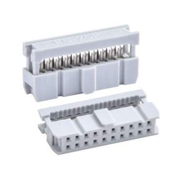 Assmann Idc-Soket 2.54 Mm, No S/R, Gri, Sel. Gold, 20-Pin