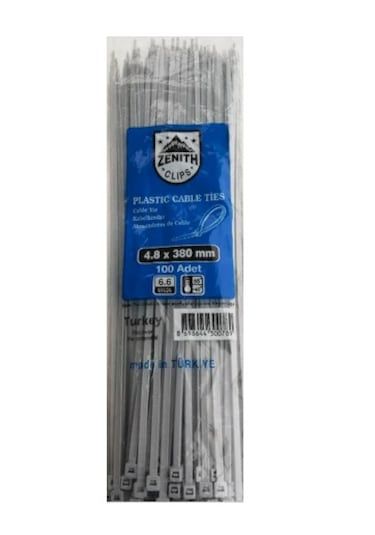 Zenith Plastik Kablo Bağı Siyah 3,6x150 mm (1 Paket/100 Adet)