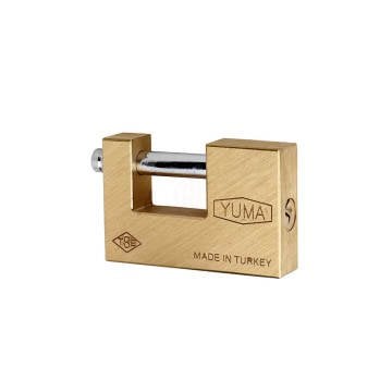 Yuma Kilit Asma Kilit Kayar Milli Pirinç 85 mm - YM-4085