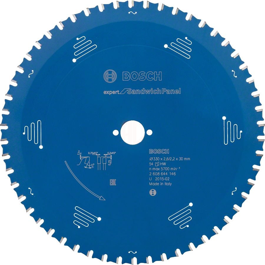 Bosch Daire Testere Bıçağı Expert For SandwichPanel 330x30 mm 54 Diş - 2608644146