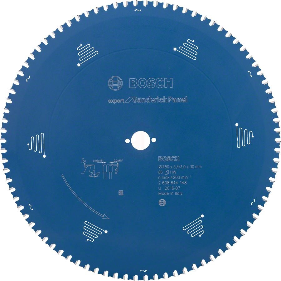 Bosch Daire Testere Bıçağı Expert For SandwichPanel 450x30 mm 86 Diş - 2608644148
