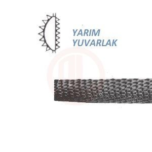 Three Files EĞYYK6 YARIM YUVARLAK EĞE KALIN 6” - THRYYK6