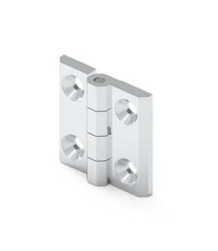 Mesan Yaprak Menteşe Zamak - Krom Kaplamalı 50X50 Mm