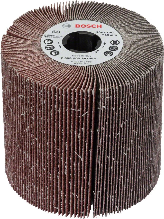 Bosch Flap Mop Zımpara 100x100x19 mm 60 Kum (GBR 14 CE) - 2608000597