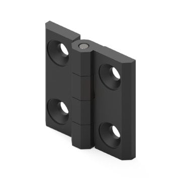 Mesan Yaprak Menteşe Zamak - Siyah Boyalı 50X50 Mm