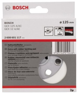 Bosch Zımpara Tabanı 8 Delik 125 mm Ekstra Yumuşak (GEX 12 A/AE/AC) - 2608601117