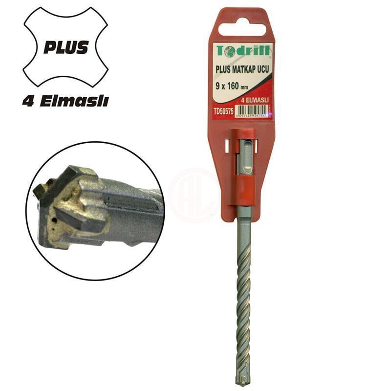Todrill TD50599 SDS-Plus 4 Elmaslı Matkap Uç 16x160 mm