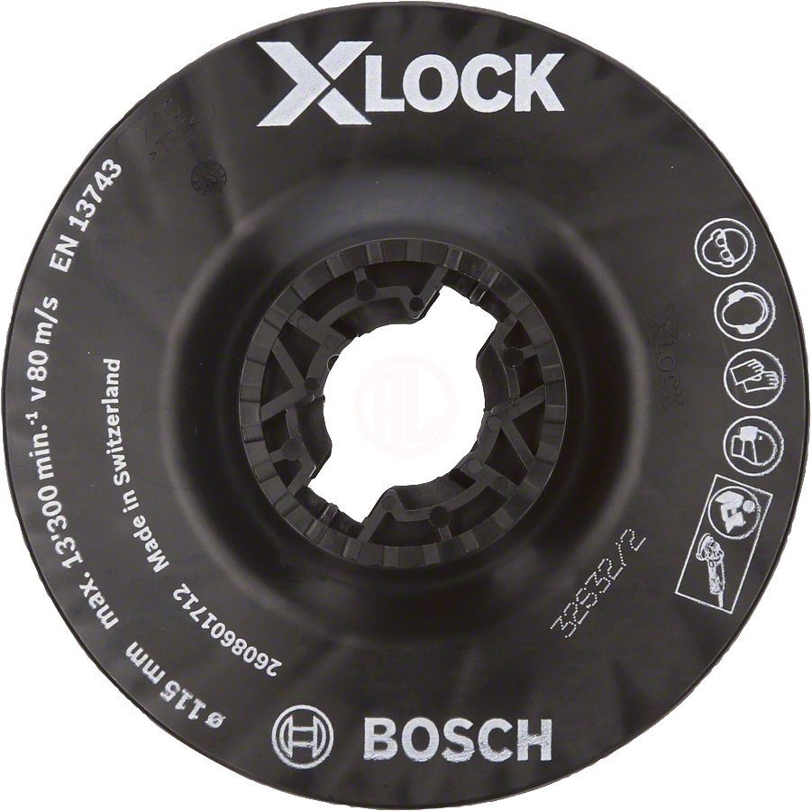Bosch X-Lock Fiber Disk İçin Taban 115 mm Orta Sertlikte - 2608601712