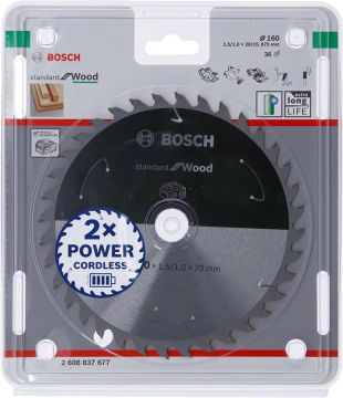 Bosch Daire Testere Bıçağı Standard For Wood 160x20 mm 36 Diş - 2608837677