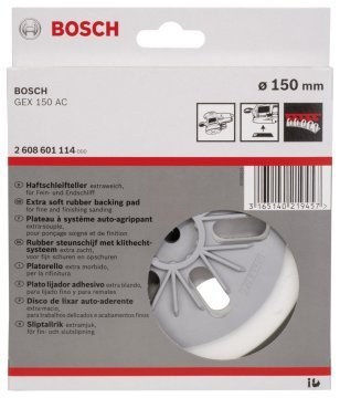 Bosch Zımpara Tabanı 6 Delik 150 mm Ekstra Yumuşak (GEX 150 AC/AVE/T) - 2608601114