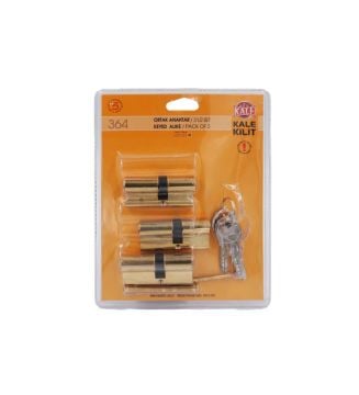 Kale Sistem Silindir Çelik Pimli Üçlü Pas Sistem Sarı 68 mm (26+10+32 mm) Blisterli - 36400000002