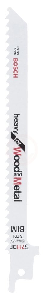 Bosch Panter Testere Bıçağı Heavy For Wood And Metal S 711 DF 150 mm (5 Adet) - 2608656260