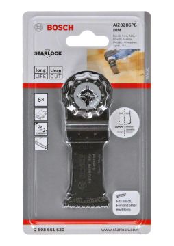 Bosch Starlock Testere Ucu Hard Wood AIZ 32 BSPB 32 mm (5 Adet) - 2608661630