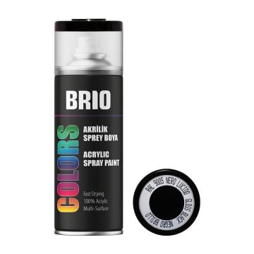 Brio Sprey Boya Akrilik Siyah Parlak B9005 400Ml