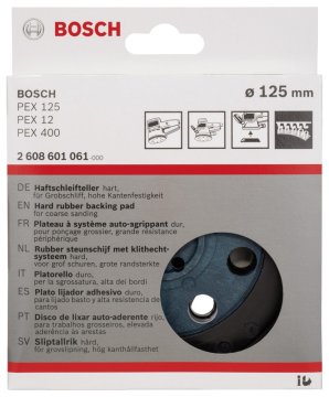 Bosch Zımpara Tabanı 8 Delik 125 mm Sert (PEX 12/12A/125) - 2608601061