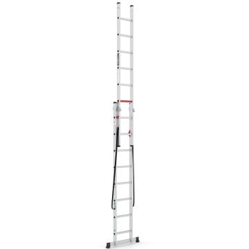 Çağsan Duomax İki Parçalı Çok Amaçlı Alüminyum Merdiven 2x8 Basamaklı - TSA65