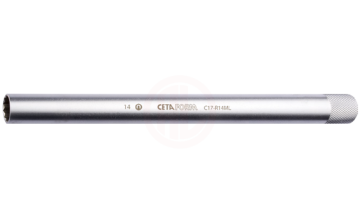 Ceta Form 3/8 İnç 12 Köşe Buji Lokması (Mıknatıslı-Ekstra Uzun) 14 Mm