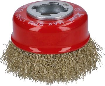 Bosch X-Lock Çelik Saçaklı Çanak Fırça Clean For Metal 70x0,30 mm (Pirinç Kaplama) - 2608620730
