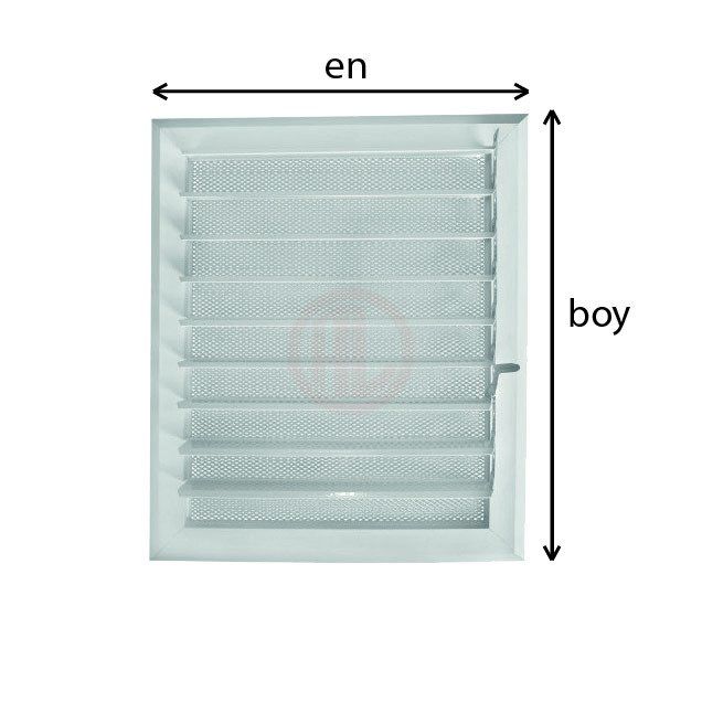 Alüminyum Özel Ölçü Menfez En/Boy 80 cm - 25 cm