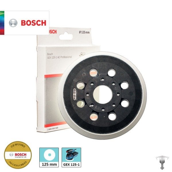 Bosch Zımpara Tabanı 8 Delik 125 mm Orta (GEX 125-1 AE) - 2608000349