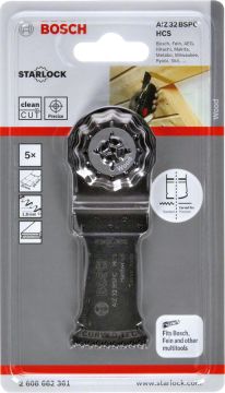 Bosch Starlock Testere Ucu Hard Wood AIZ 32 BSPC 32 mm (5 Adet) - 2608662361