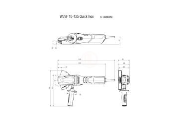 Metabo Köşe Taşlama Makinesi FlatHead WEVF 10-125 Quick Set (125 mm)