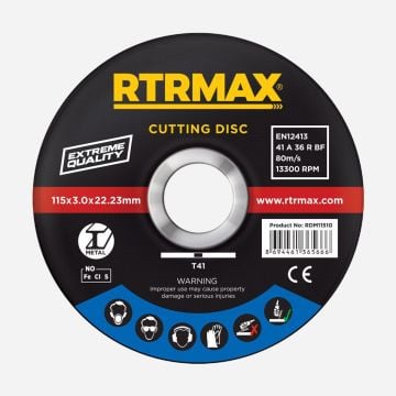 Rtrmax RDM18016 Metal-İnox Kesici Disk 180 x 1.6 x 22