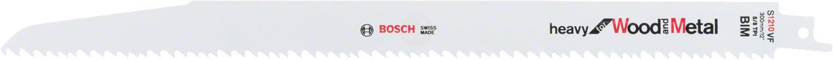 Bosch Panter Testere Bıçağı Heavy For Wood And Metal S 1210 VF 300 mm (5 Adet) - 2608657612