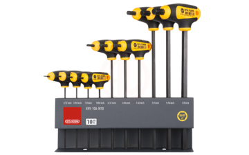 Ceta Form 10 Parça T Saplı Allen Anahtar Takımı Sae (Metal Stand İle)