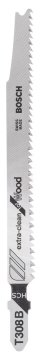 Bosch Dekupaj Testere Bıçağı ExtraClean For Wood T308 B 117 mm (3 Adet) - 2608663750