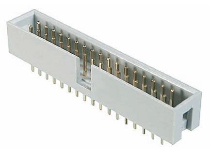 Assmann Pcb Konnektör 10 Pin Erkek Kilitsiz Düz, Header, 10 Contacts, Straight, Pitch 2.54Mm X 2.54Mm