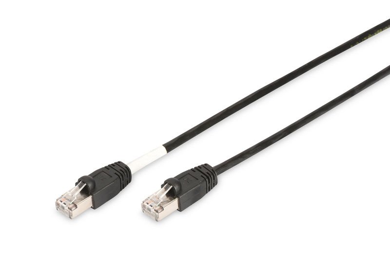 Assmann Digitus Cat 6 S-Ftp Dış Mekan Patch Kablosu, Cu, Pe Awg 27/7, Siyah Renk, 10 Mt