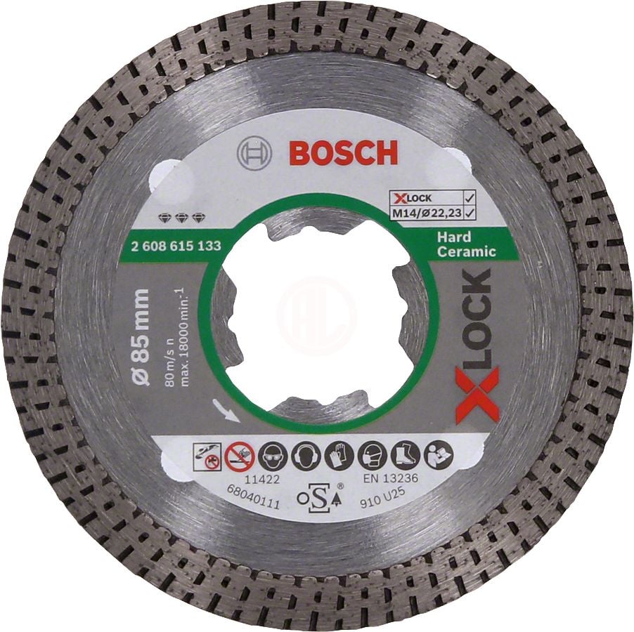 Bosch X-Lock Elmas Kesme Diski Best For Hard Ceramic 85x22,23 mm - 2608615133
