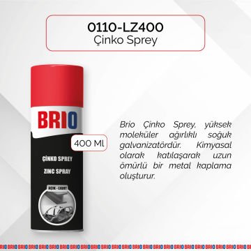 Brio Çinko Sprey Açık 400 Ml