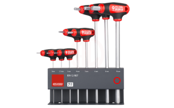 Ceta Form 8 Parça T Saplı Allen Anahtar Takımı (Metal Stand İle)