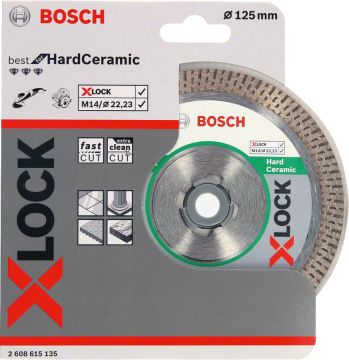 Bosch X-Lock Elmas Kesme Diski Best For Hard Ceramic 125x22,23 mm - 2608615135