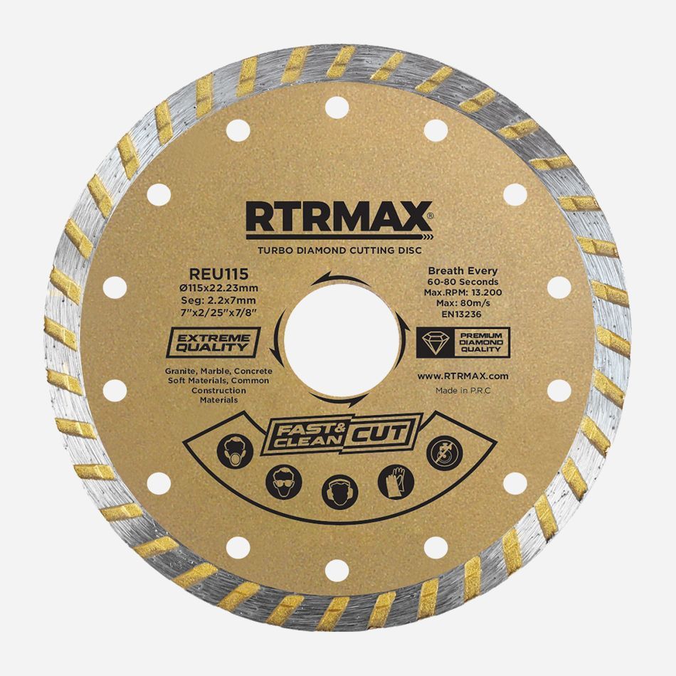 Rtrmax REU115 115 Turbo Elmas Testere