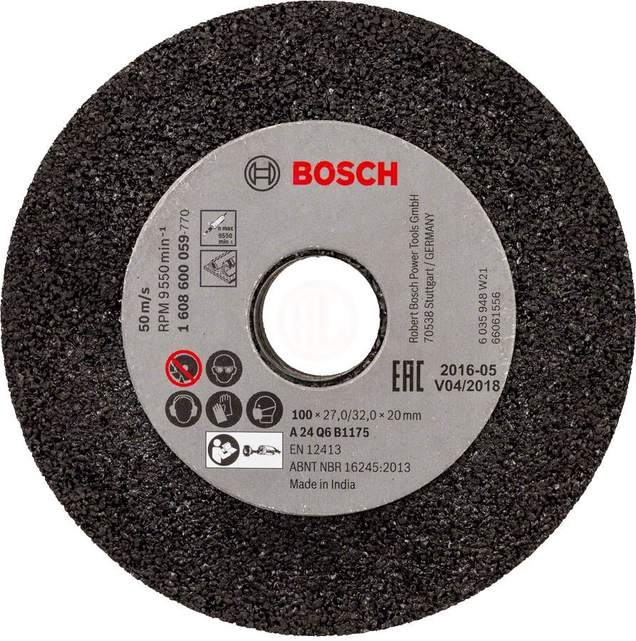Bosch Taşlama Bileme Taşı Korindon 100x27x32 mm 24 Kum (GGS 6 S) - 1608600059