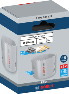 Bosch Aksesuar PRO Multi Material Delik Açma Testeresi 65 Mm 2608901521