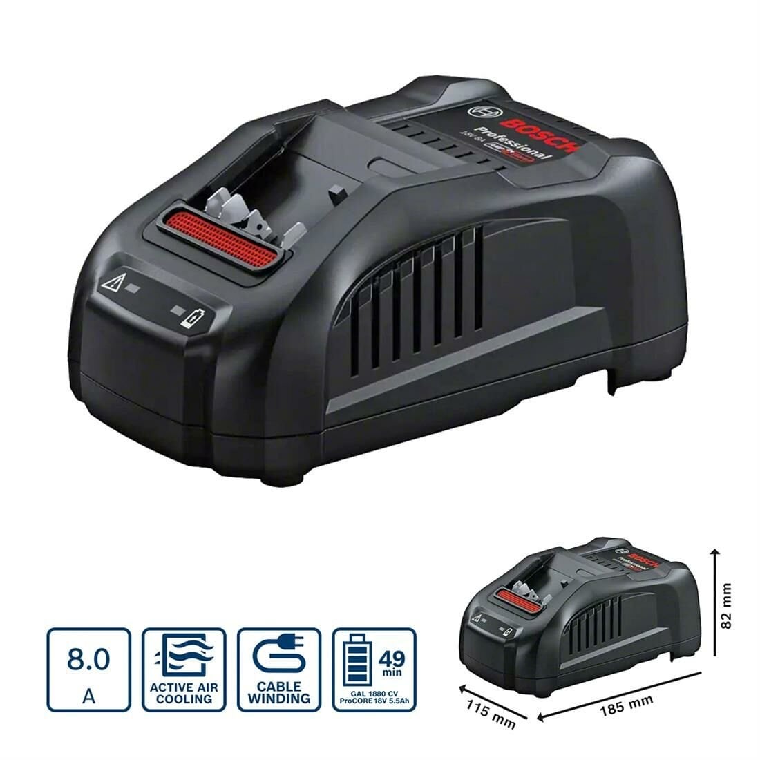 Bosch Akü Şarj Cihazı GAL 1880 CV - 1600A00B8G