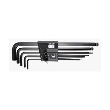 Brio (Alyan Anahtar) Allen Anahtar Seti Uzun 9 Parça Topbaşlı 1,5-10 Mm