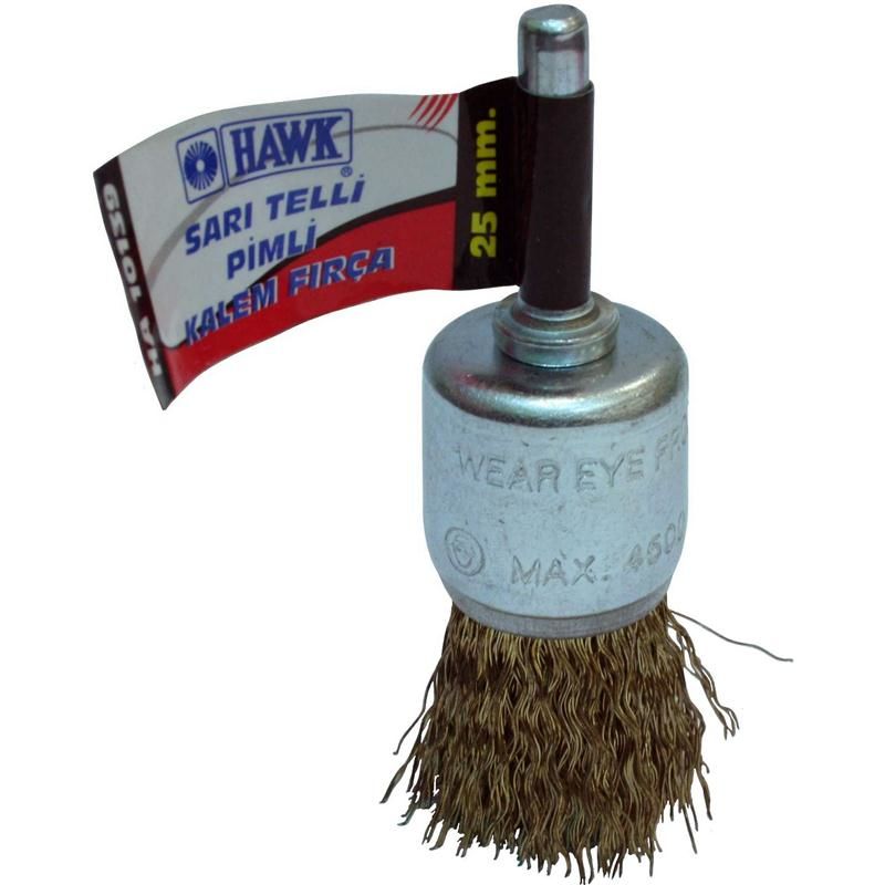 Hawk Sarı Telli Pimli Kalem Fırça 12 Mm - HAWK10143