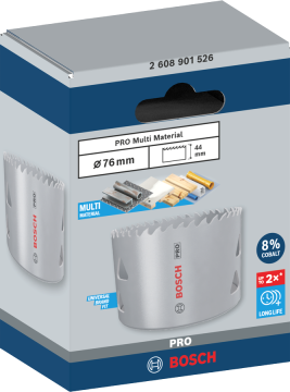 Bosch Aksesuar PRO Multi Material Delik Açma Testeresi 76 mm - 2608901526
