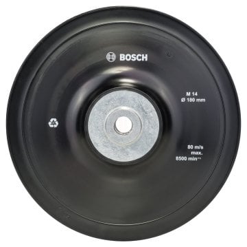 Bosch Fiber Zımpara Disk Tabanı M14 Flanş Dişli 180 mm - 2608601209