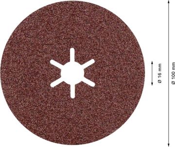 Bosch Seramik Fiber Zımpara Disk R781 Prisma 100 mm 80 Kum - 2608621790