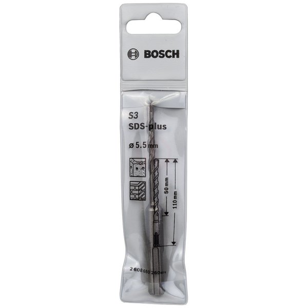 Bosch SDS-Plus-1 Kırıcı Delici Uç 5,5x110 mm (1 Adet) - 2608680260