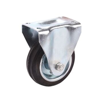 Mertsan Sabit Sac Cantlı Kauçuk Rulmanlı Tekerlek 125X40 Mm (125 Kg)
