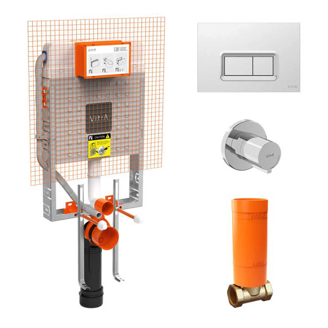 Artema Gömme Rezervuar Parlak Krom Panel Stop Valf - 800-1868