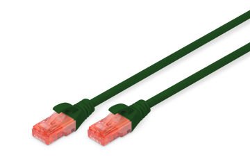 Assmann Digitus Patch Kablo, U-Utp, Cat. 6, 10 Mt, Awg 26/7, Cu, Lszh, Yeşil Renk
